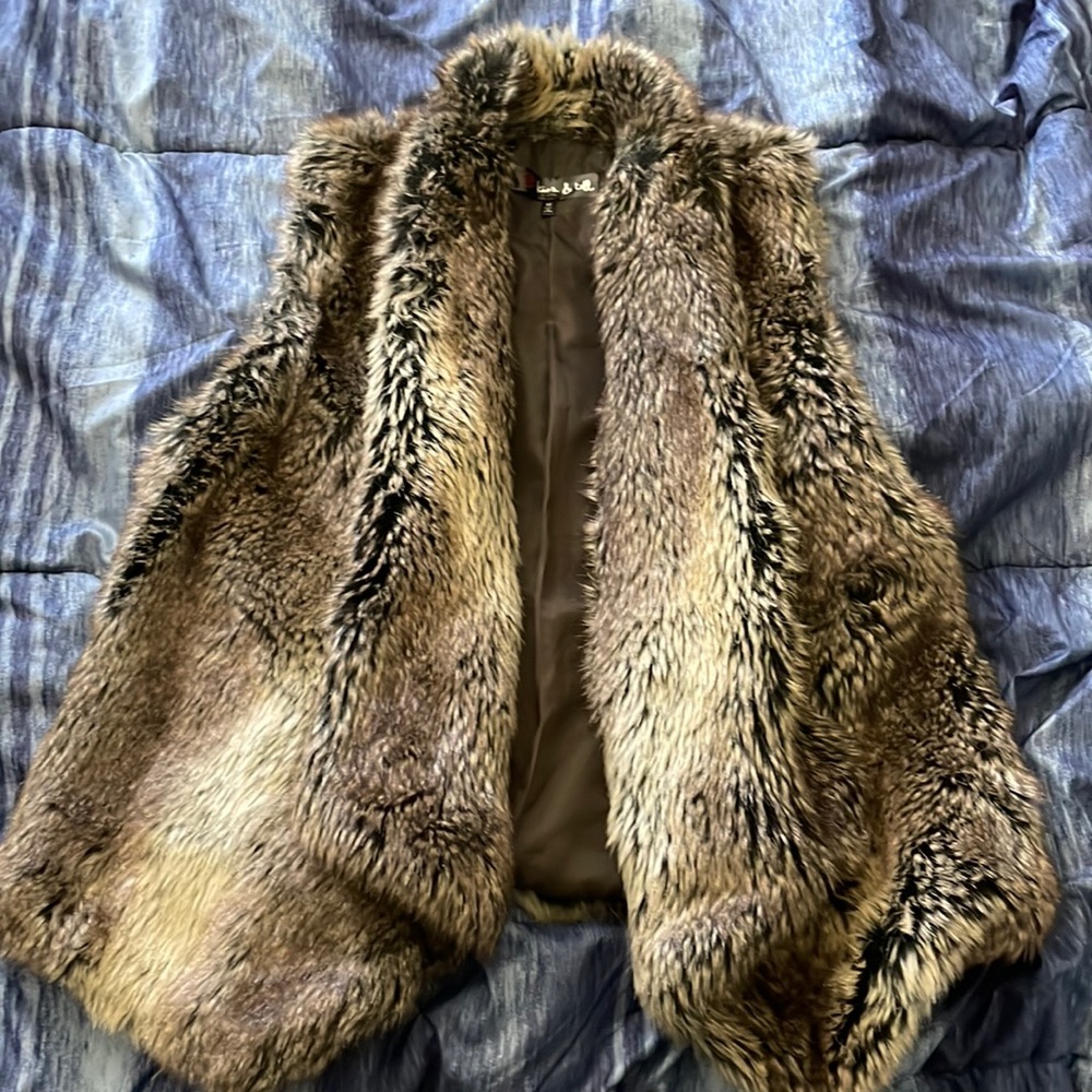 Faux fur vest